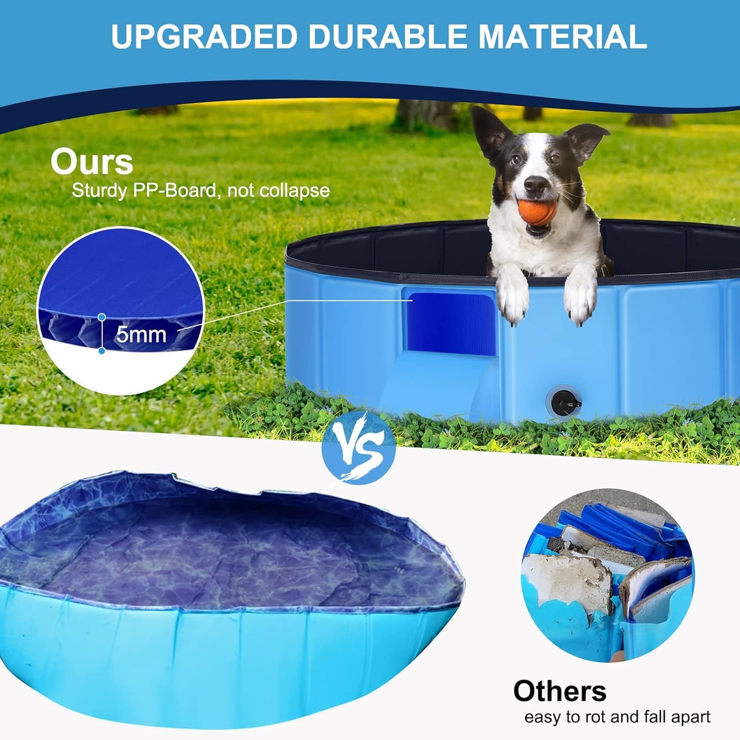 FurryPond™ Foldable Pet Swimming Pool