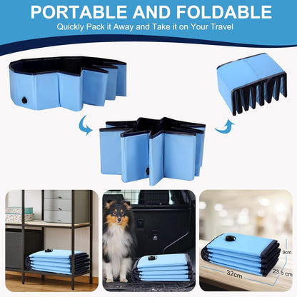 FurryPond™ Foldable Pet Swimming Pool